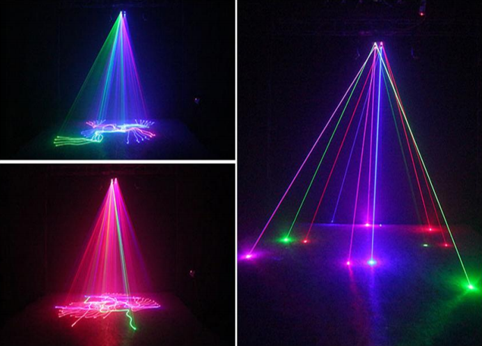 Double layer four head laser light Double layer four head laser light