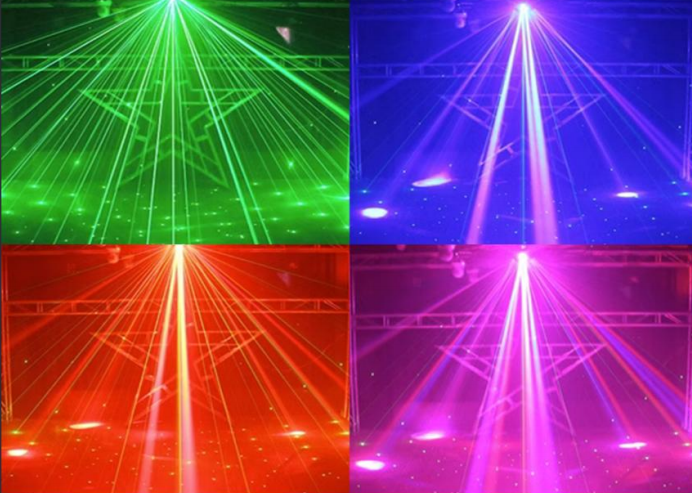 Four-head bee's eye laser light Four-head bee's eye laser light