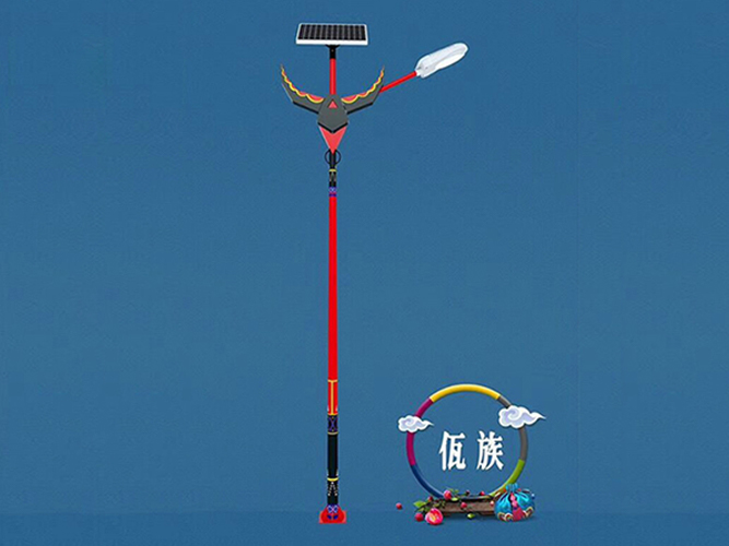 Solar street light with ethnic characteristics 103