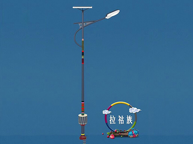 Solar street light with ethnic characteristics 107