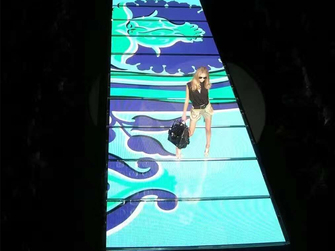 Outdoor P6.25 dynamic floor tile screen, interactive display
