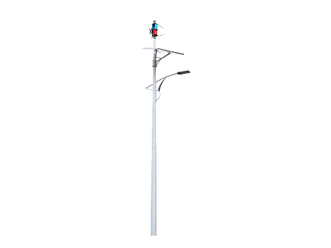 Solar wind hybrid street light 055