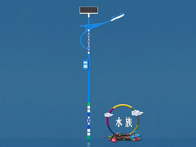 Solar street light with ethnic characteristics 104