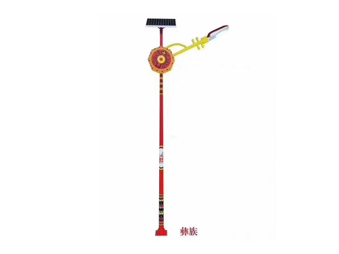 Solar street light with ethnic characteristics 111