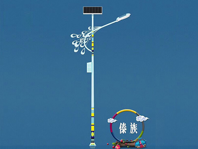 Solar street light with ethnic characteristics 108