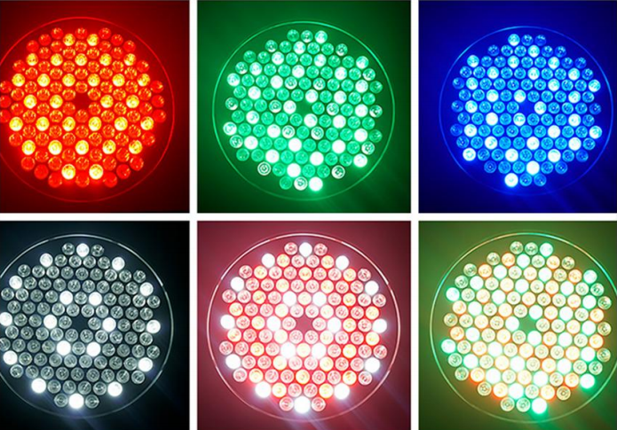 108pcs of 3W colouring palms light