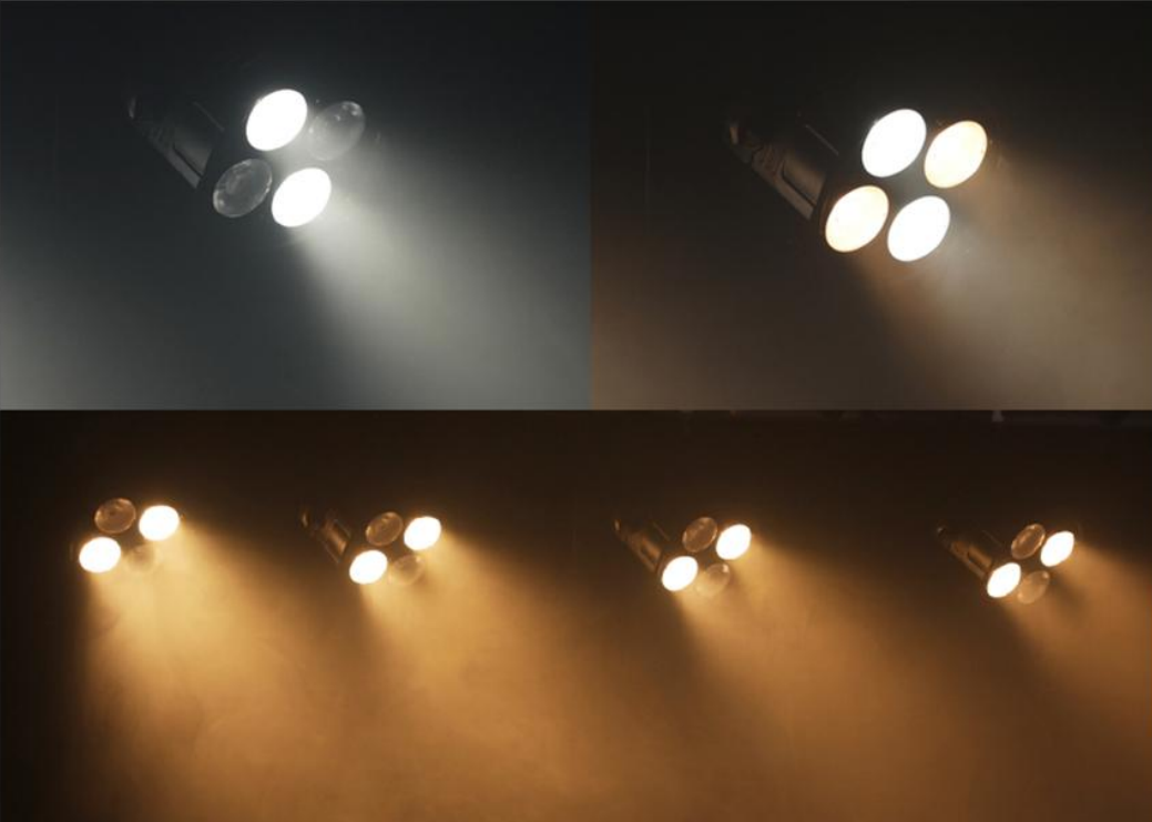 Waterproof four eyes face light