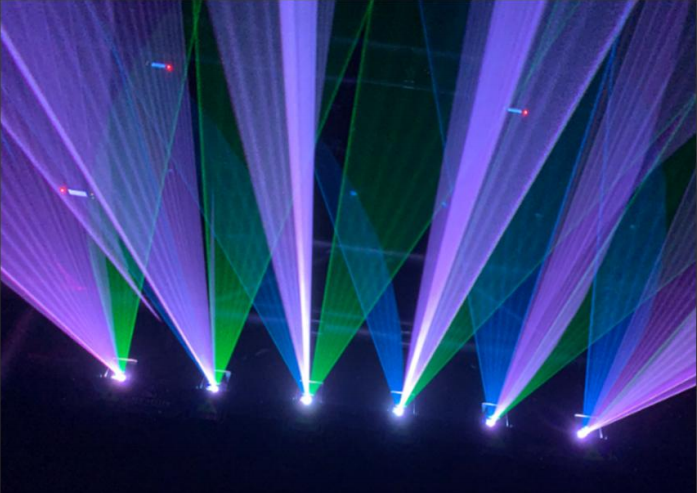 6-eye animation laser light