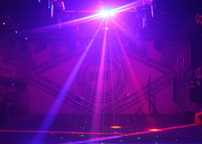 Colourful mushroom laser light