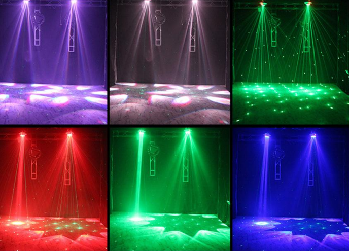Six eye honeycomb laser light