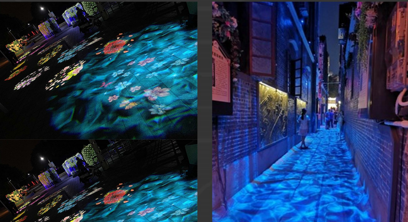 300W waterproof water pattern light
