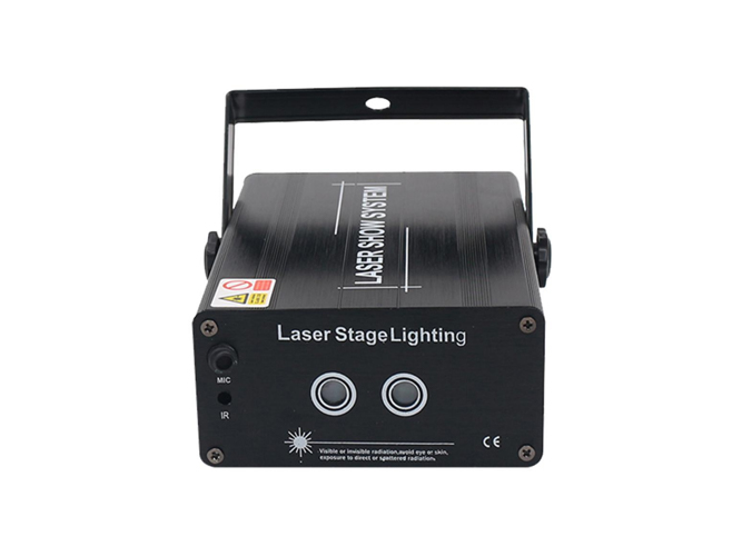Double hole pattern laser light