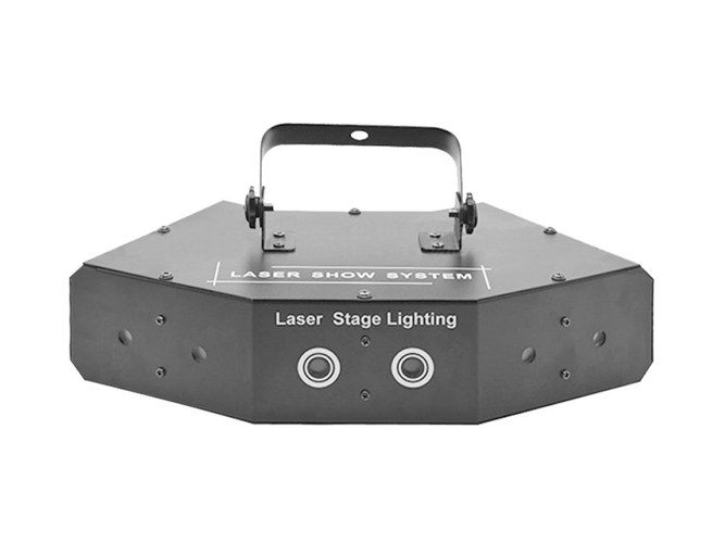 Six eyes fan-shaped laser light